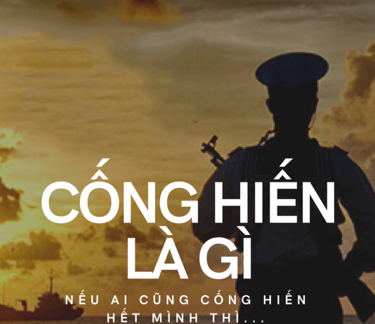 Thằng cháu hôm nay hỏi mình : cống hiến là gì?