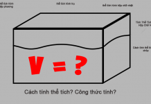 Cách tính thể tích? Công thức tính?
