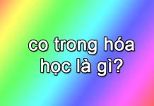 co trong hóa học là gì?