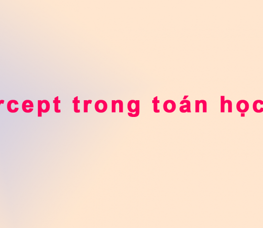 Intercept trong toán học là gì?