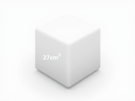 Biết thể tích của hình lập phương bằng 27 cm3. Hãy tính ….